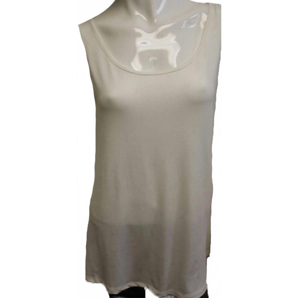 NEW ANGEL APPAREL women's tunic tank top in white